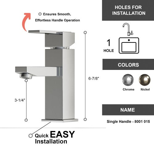 Chrome Brass Bathroom Faucet 12