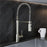 Brushed Nickel Brass Kitchen Faucet 3