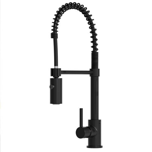 Black Brass Kitchen Faucet 2