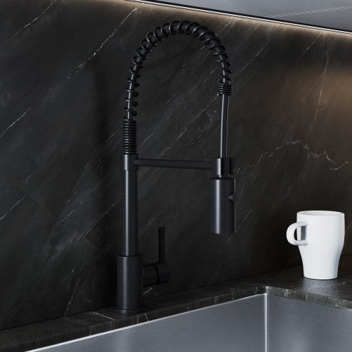 Black Brass Kitchen Faucet 3