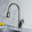Brushed Nickel Brass Kitchen Faucet 5