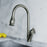 Brushed Nickel Brass Kitchen Faucet 2