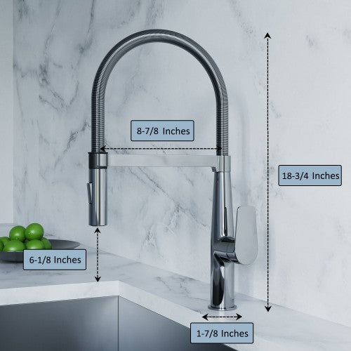 Chrome Brass Kitchen Faucet 9