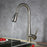 Brushed Nickel Brass Kitchen Faucet 4