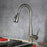 Brushed Nickel Brass Kitchen Faucet 5