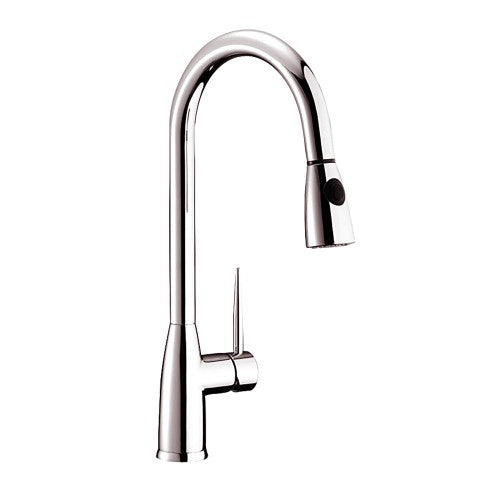 Brushed Nickel Brass Kitchen Faucet 7