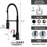 Black Brass Kitchen Faucet 9