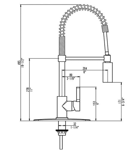 Black Brass Kitchen Faucet 10