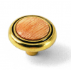 First Family Zinc Alloy Cabinet Knob Light Brass 1