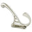 Prelude Zinc Brushed Nickel Hook  1