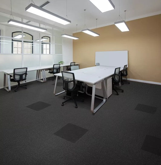 Scholarship II Steel Gray Nylon Carpet Tile - Loop