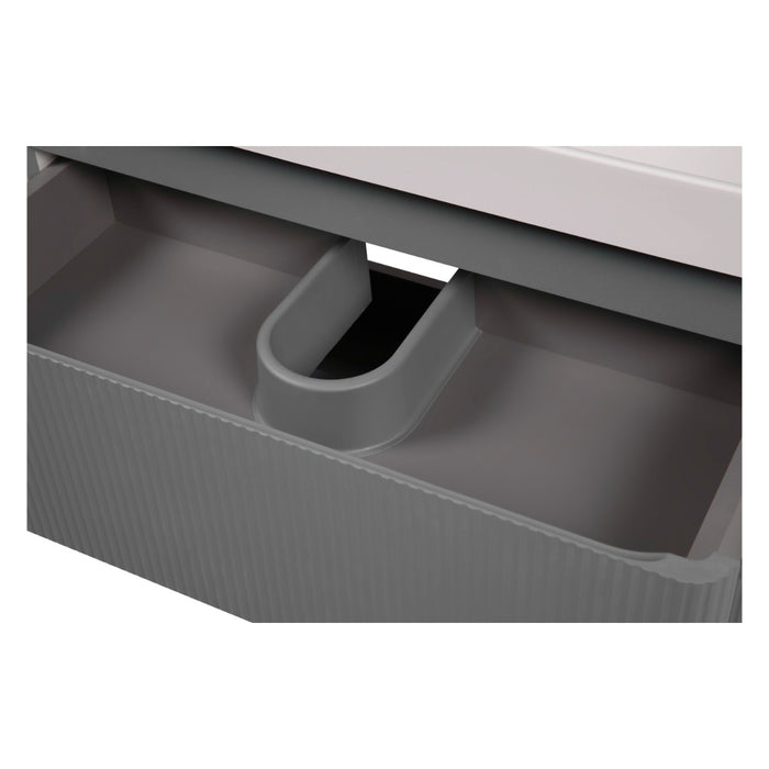 Luxury Wood Gray Matte Bathroom Vanity Gray Matte 6