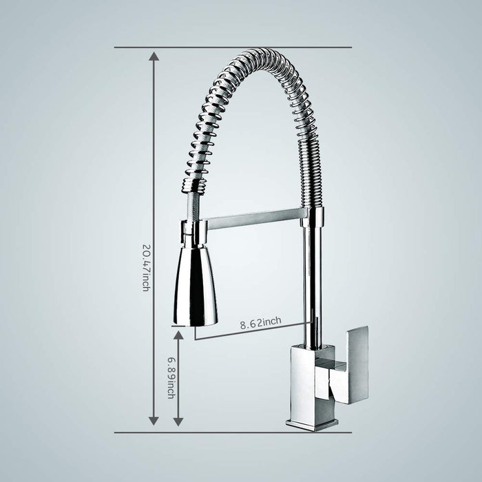 Chrome Brass Kitchen Faucet