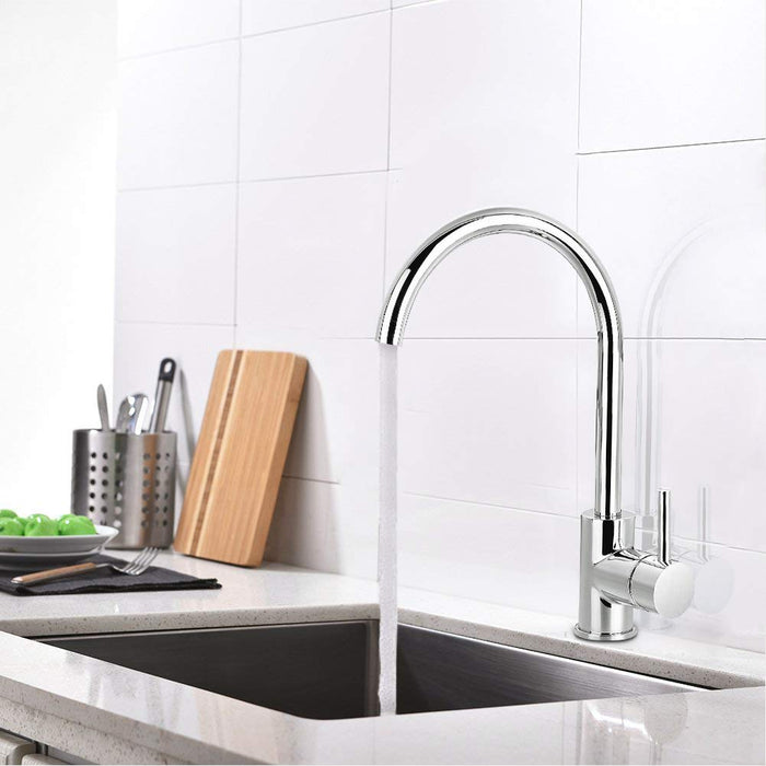 Chrome Brass Kitchen Faucet