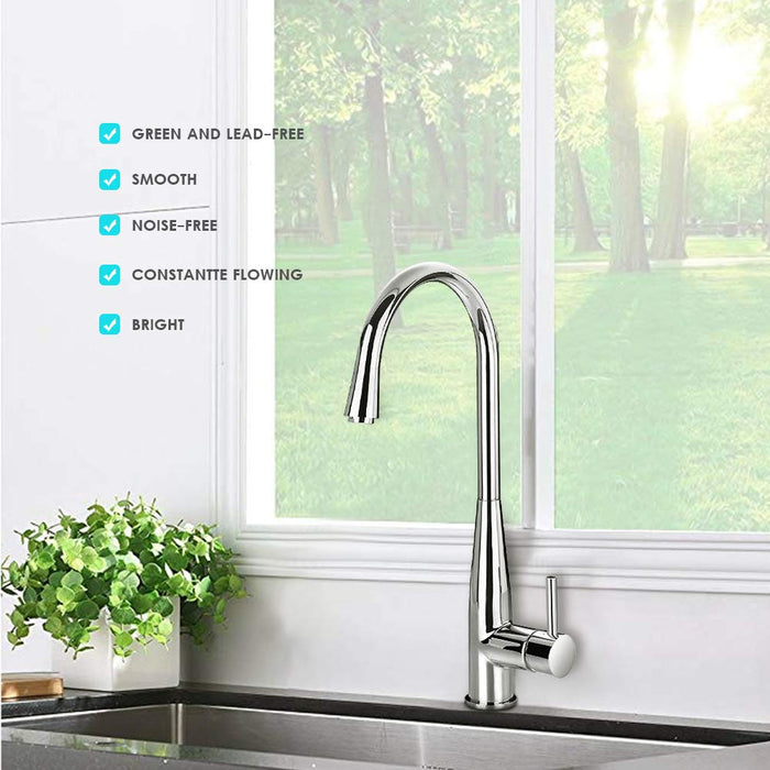 Chrome Brass Kitchen Faucet