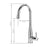 Chrome Brass Kitchen Faucet