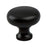 Valencia Zinc Matte Black Cabinet Knob  1