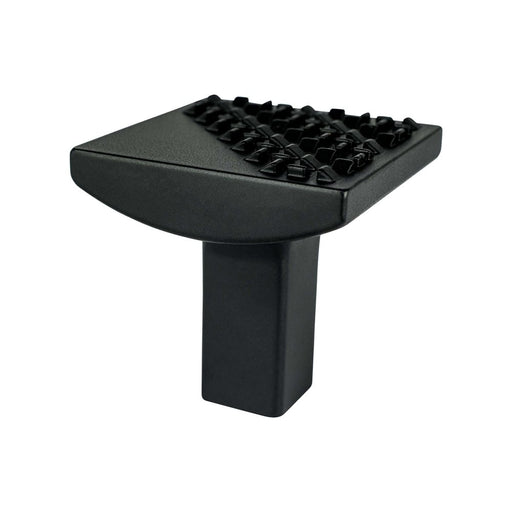 Roque Zinc Matte Black Cabinet Knob  1