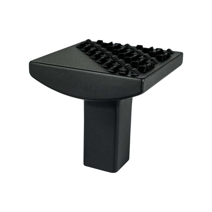Roque Zinc Matte Black Cabinet Knob  1