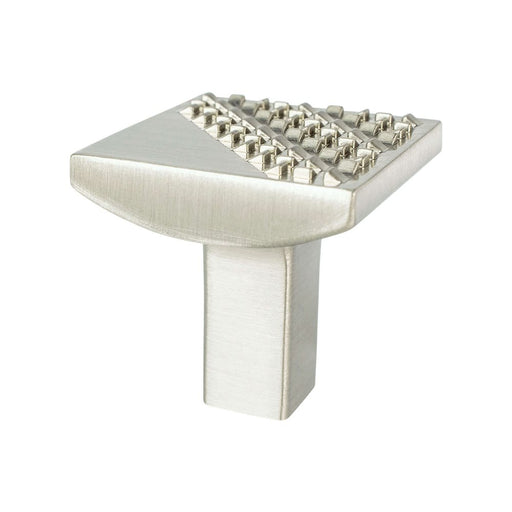 Roque Zinc Brushed Nickel Cabinet Knob  1