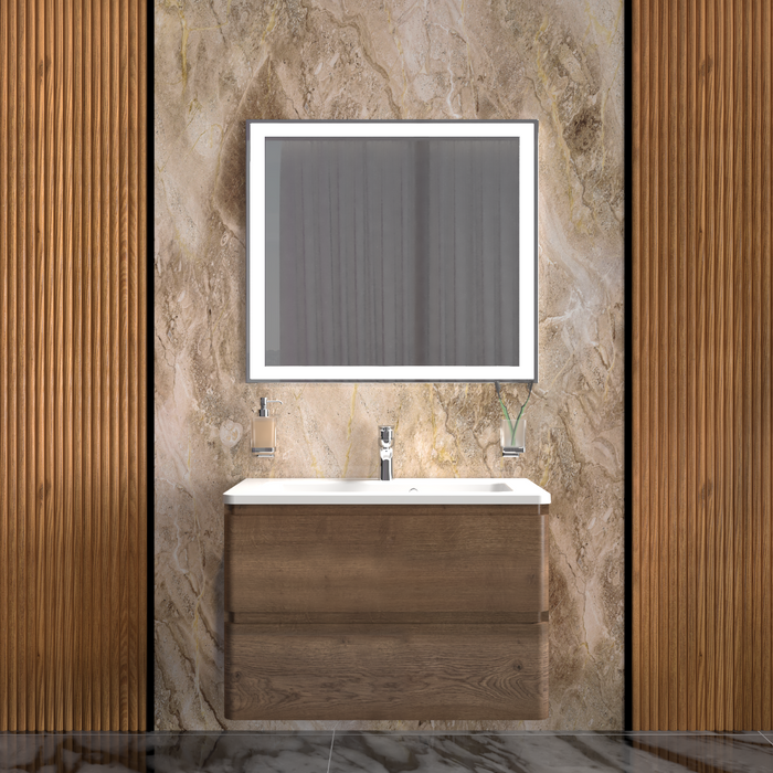 Comfort Wood Rosewood  Bathroom Vanity Rosewood 2
