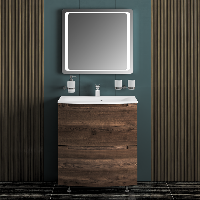 Delux Wood Rosewood  Bathroom Vanity Rosewood 2