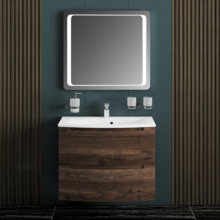 Delux Wood Rosewood  Bathroom Vanity Rosewood 2