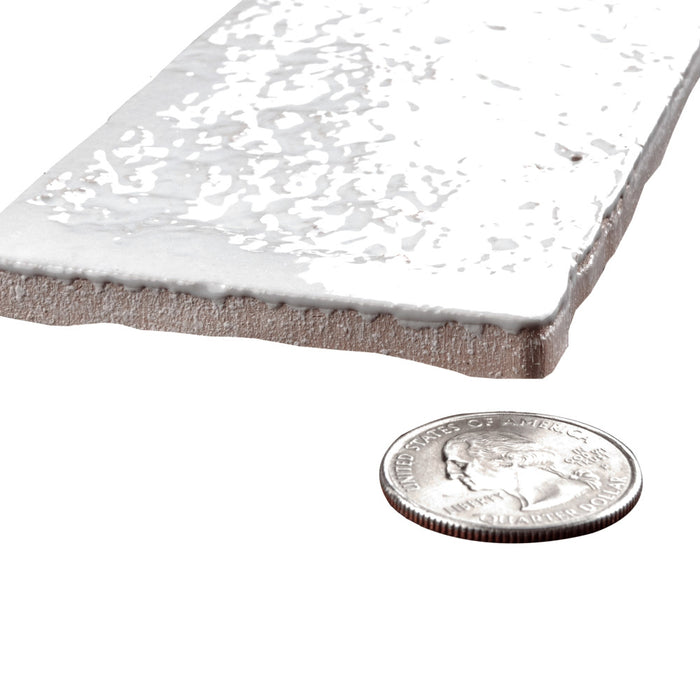 Arches Ceramic Brick White Tile Glossy 11