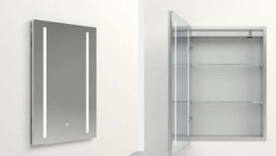 MC3632 Aluminium Silver Medicine Cabinet 1