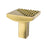 Roque Zinc Modern Brushed Gold Cabinet Knob  1