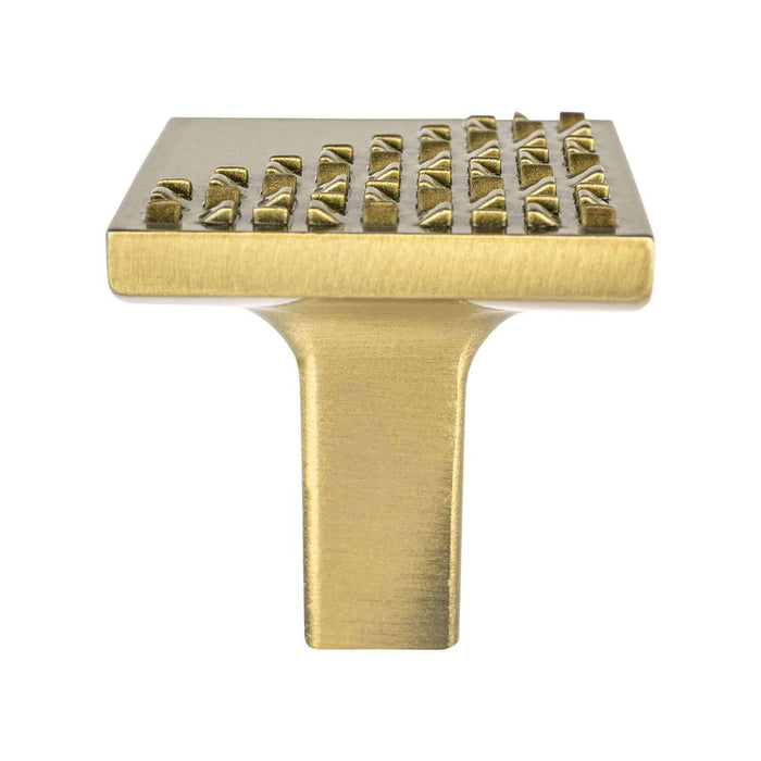Roque Zinc Cabinet Knob - Modern Brushed Gold 2