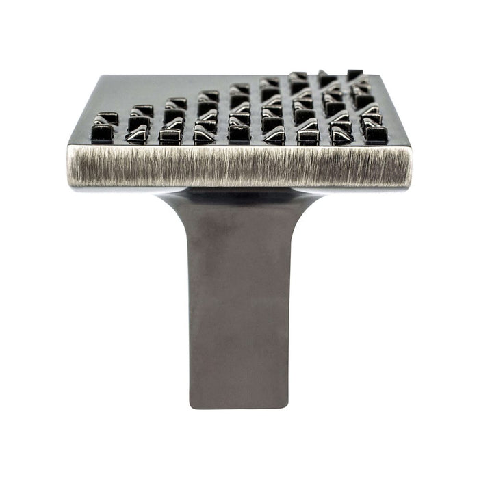 Roque Zinc Vintage Nickel Cabinet Knob  1