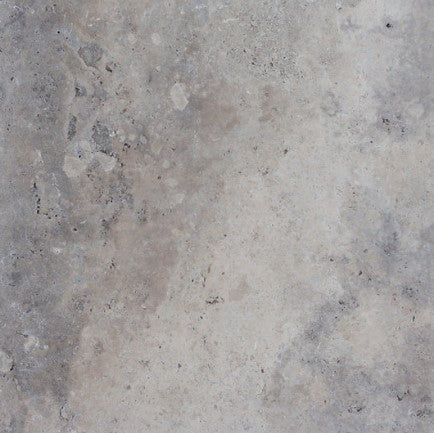 Silver Grey Tumbled Travertine Tile - 8" x 16" x 1/2"