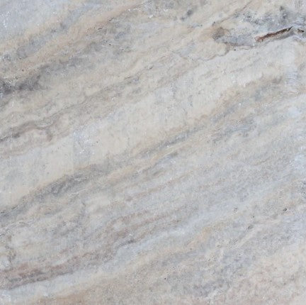 Silver Grey Travertine Tile - 16" x 16" Tumbled