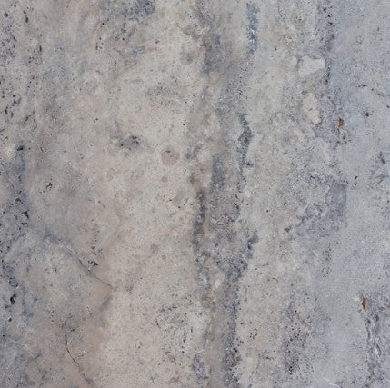 Silver Grey Travertine Tile - Tumbled