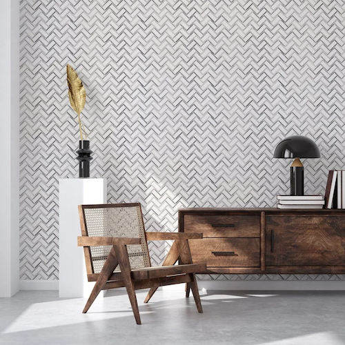 Essentials By Jeffrey Court Mosaic Honed Marble