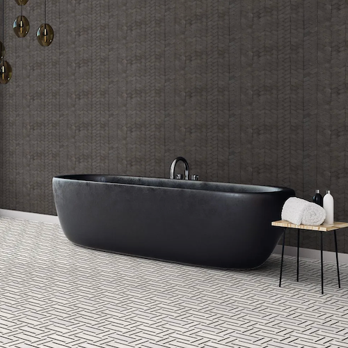 Essentials By Jeffrey Court Mosaic Honed Basalt