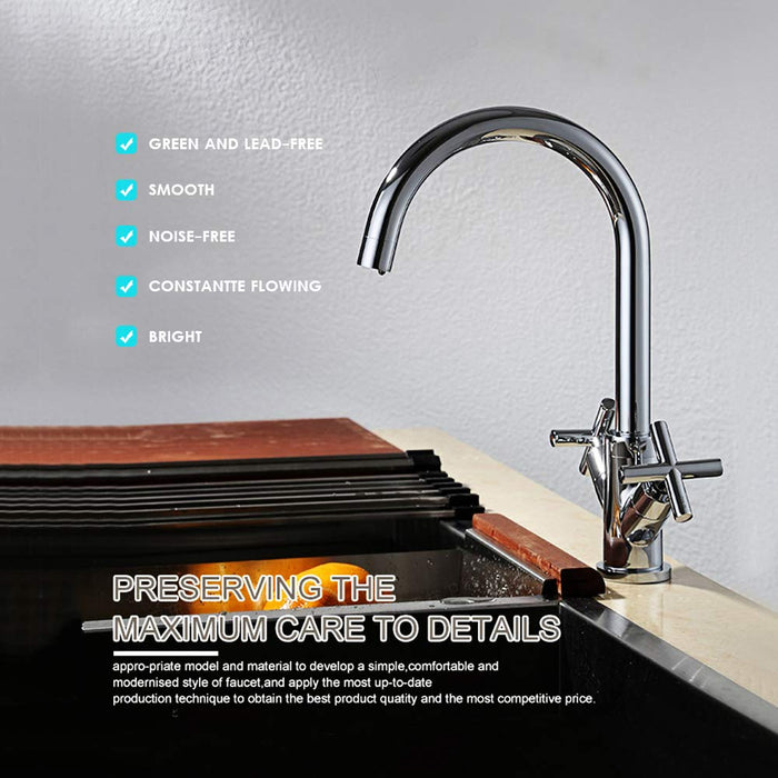 Chrome Brass Kitchen Faucet