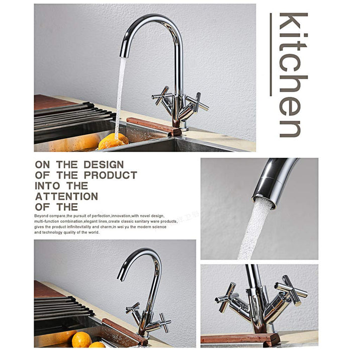 Chrome Brass Kitchen Faucet