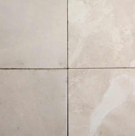 Tumbled Euro Creme Marble Tile - 16" x 16"