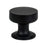 Folklore Zinc Matte Black Cabinet Knob  1