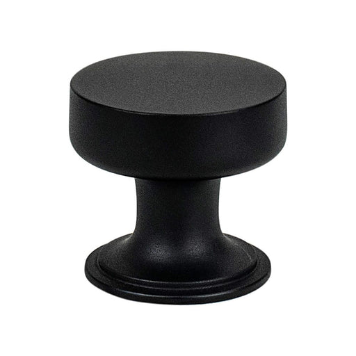 Folklore Zinc Matte Black Cabinet Knob  1