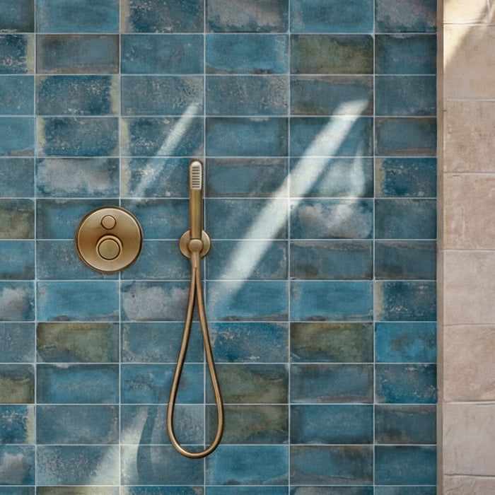 Atelier Porcelain Oxid Blue Tile Mixed 10