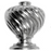 French Twist Zinc Alloy Cabinet Knob Polished Nickel 3