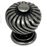 French Twist Zinc Alloy Cabinet Knob Distressed Pewter 3