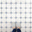 Englishtown Porcelain Blue Tile Mixed 7