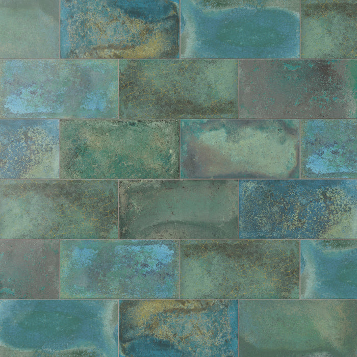 Atelier Porcelain Volcan Green Tile Mixed 1