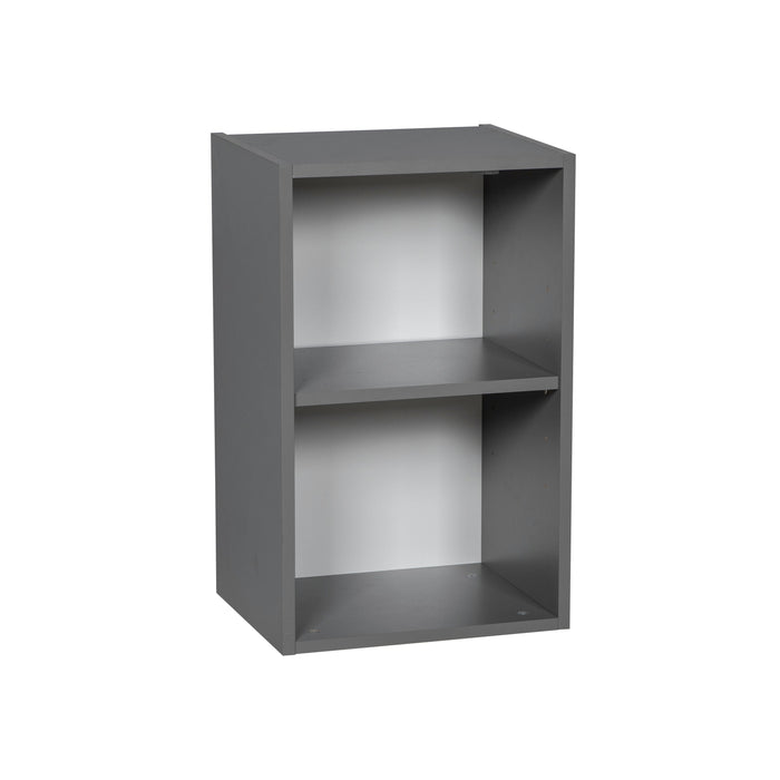 Wallkitchens Wood Grey  Wall Cabinet Grey 1