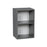 Wallkitchens Wood Grey  Wall Cabinet Grey 1