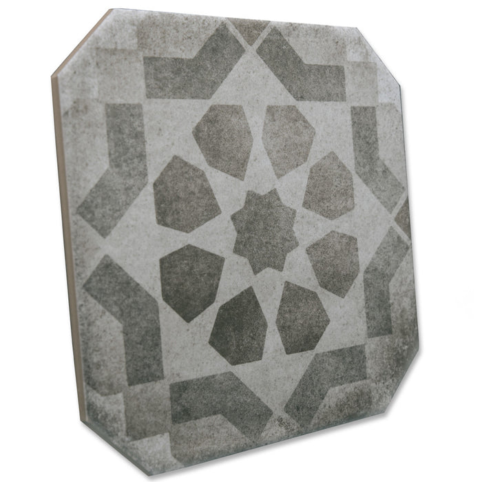 Laverton Porcelain Octagon Deco Sombra with Grafito Tile Matte 11